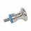 E+G knop HD, Syrefast, m/EPDM pakning, mat